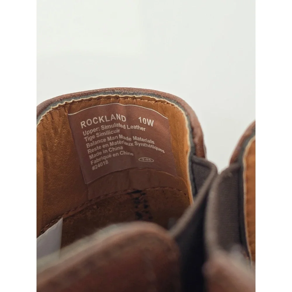 Deer Stags Rockland Chelsea Boots Mens 10W Brown Slip On Memory Foam -Excellent